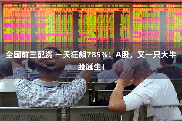 全国前三配资 一天狂飙785%！A股，又一只大牛股诞生！