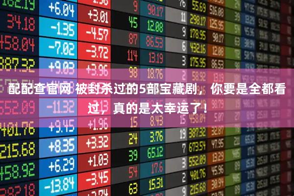 配配查官网 被封杀过的5部宝藏剧，你要是全都看过，真的是太幸运了！